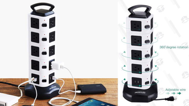 JackyLED 18-Outlet Vertical Power Strip | $28 | Amazon | Promo code Z8G2UURD
